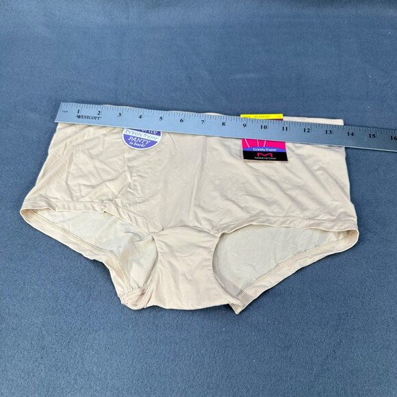 Maidenform Womens Size Medium 6 Panty Boyshort Barely There Beige New - Picture 7 of 9